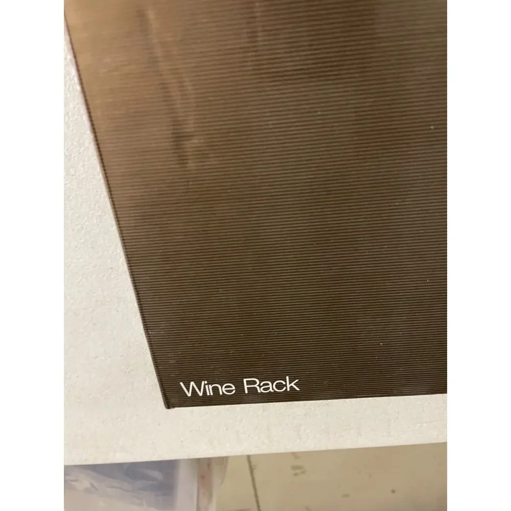 Crate & Barrel Mezzo Modular Wine Rack Wooden Six Bottle Display Lot of 2 New